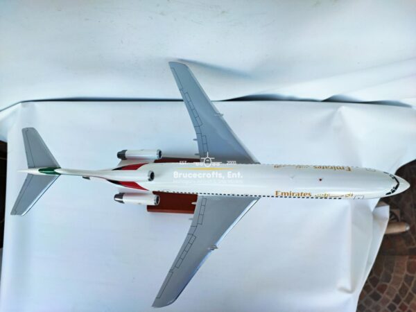 Model of B727-200 Emirates Airlines with detailed craftsmanship.